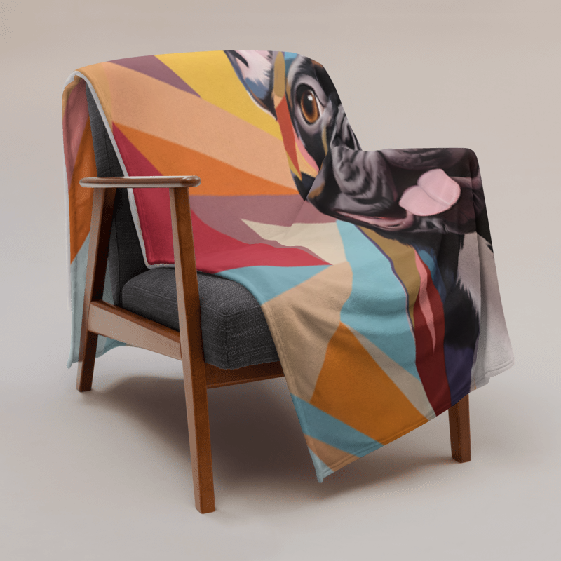 Geometric Brindle Blanket