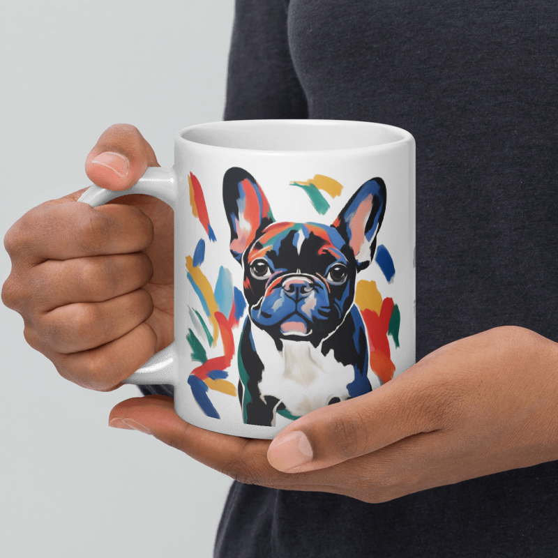 Pastel Pied White Mug