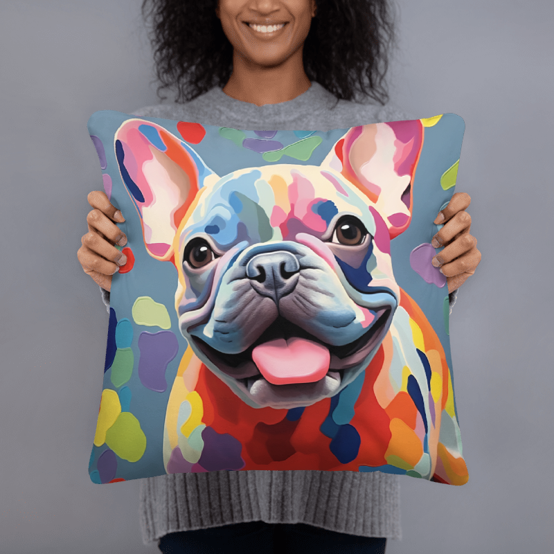 Painted Pal Frenchie Pillow