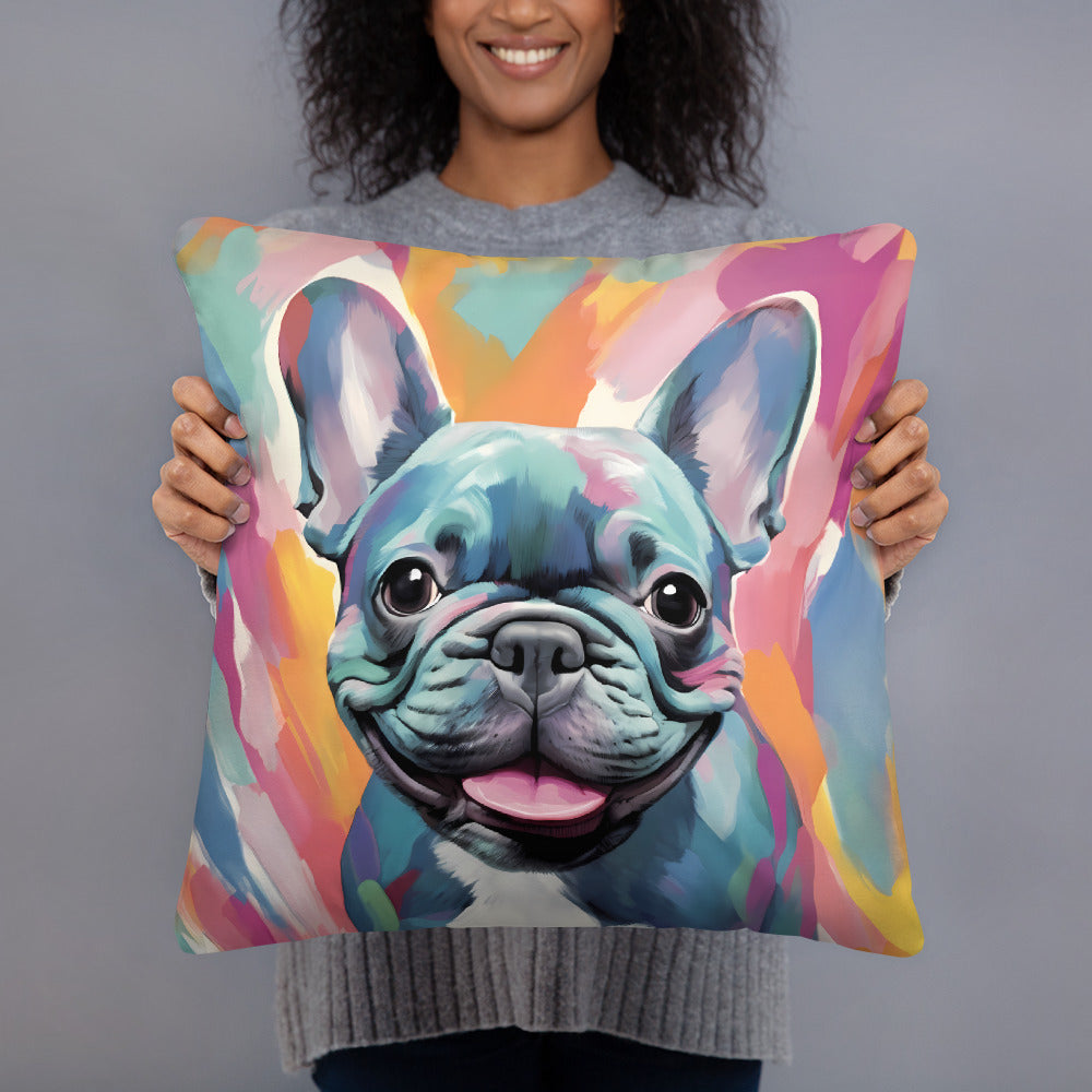 Watercolor Blue Pillow