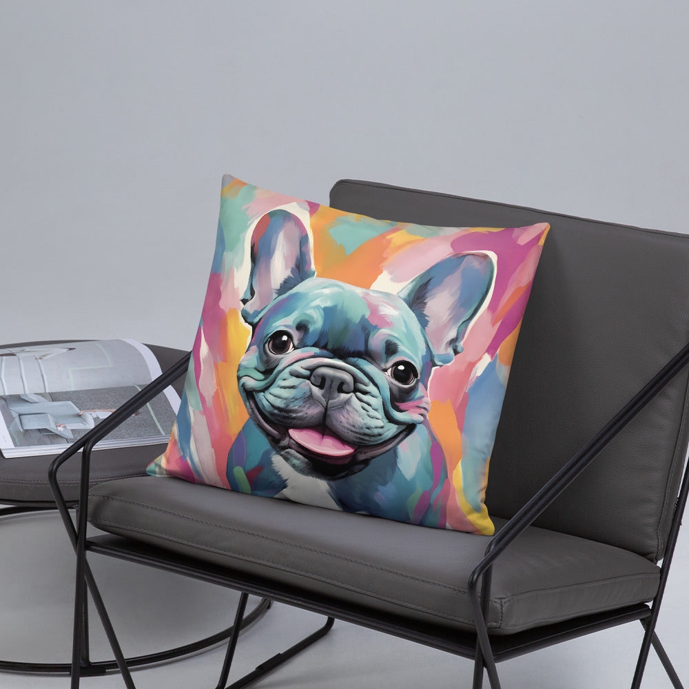 Watercolor Blue Pillow