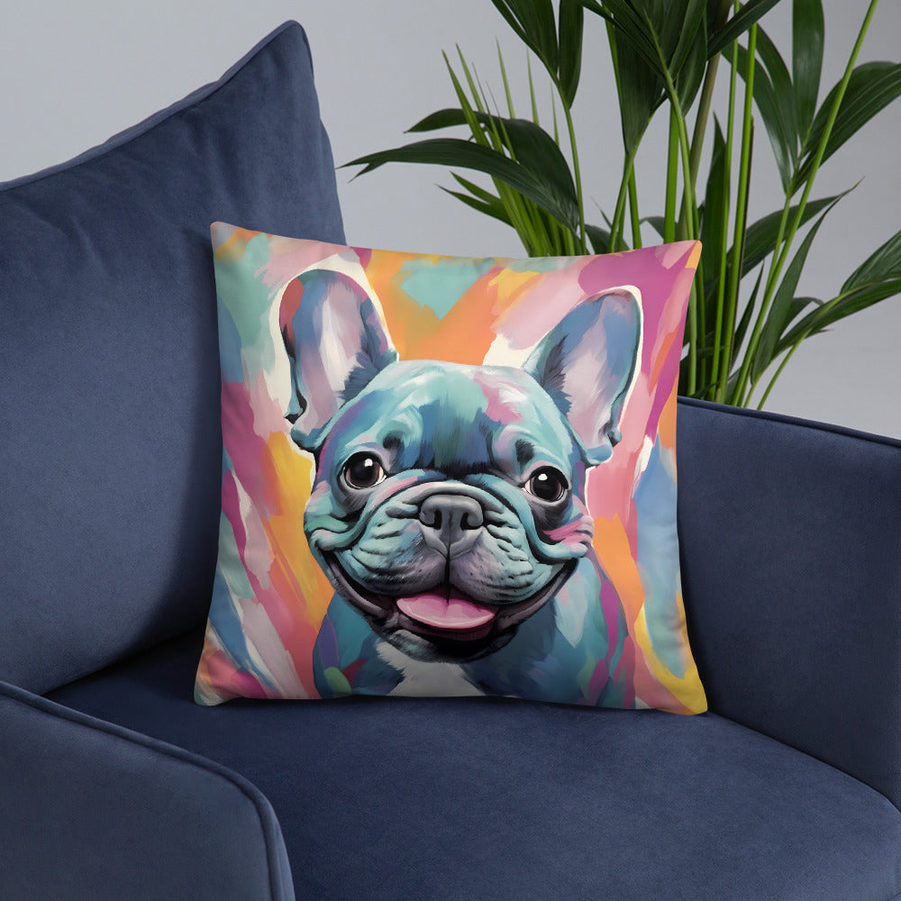 Watercolor Blue Pillow