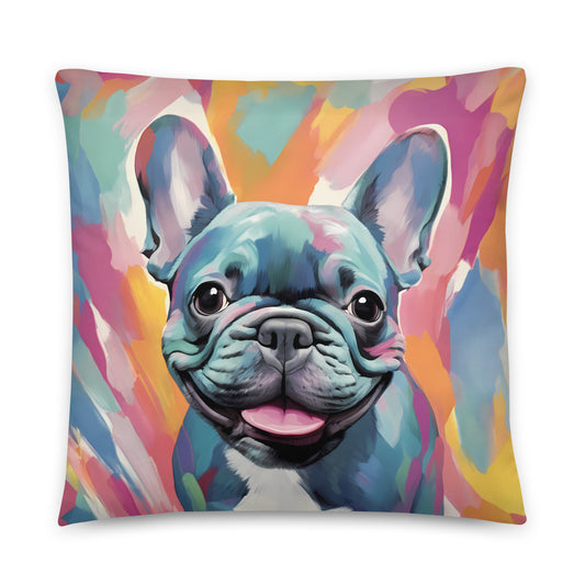 Watercolor Blue Pillow