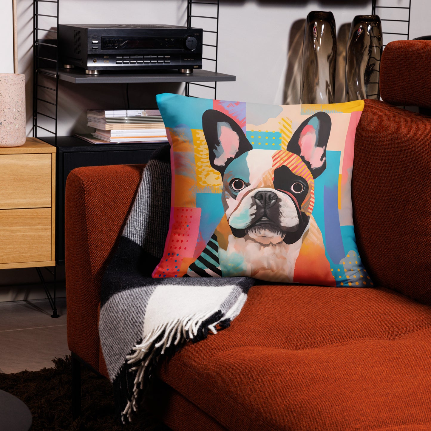 Mixed Frenchie Pillow