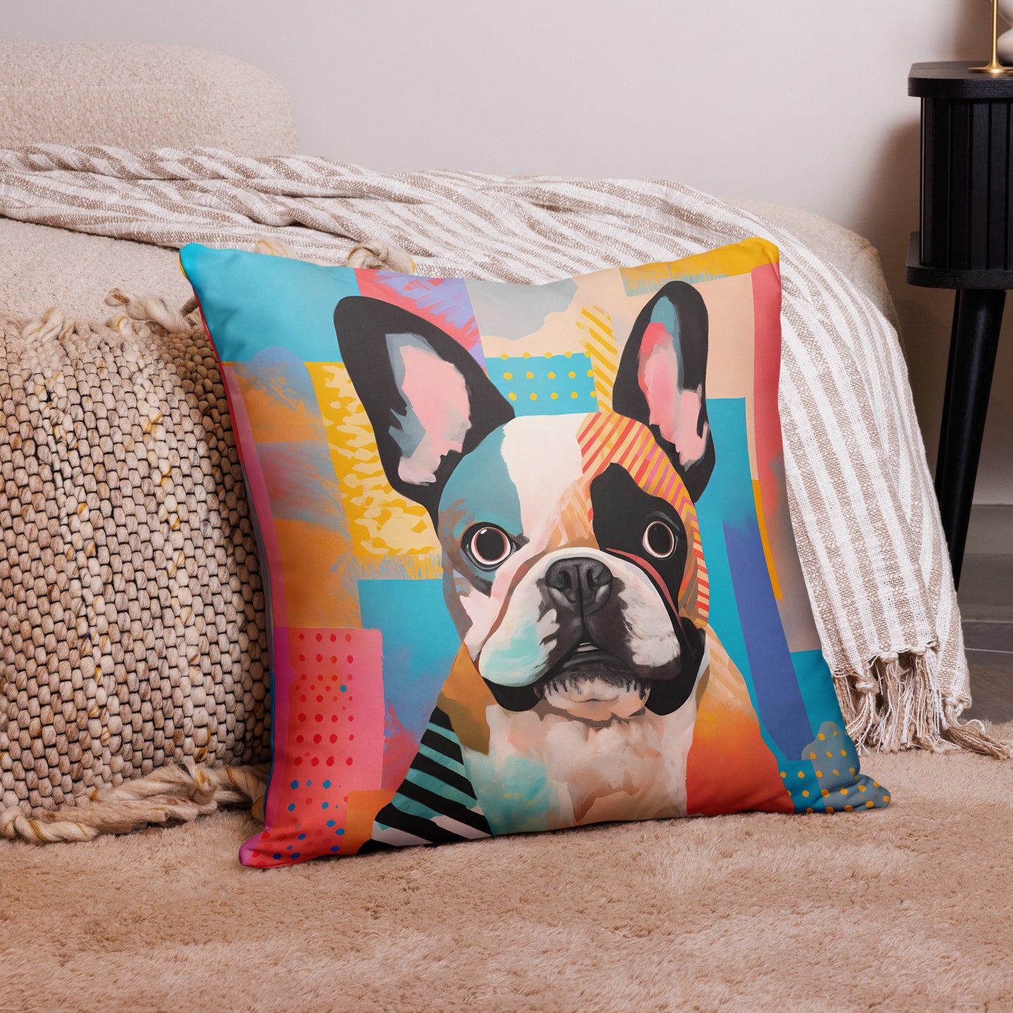 Mixed Frenchie Pillow