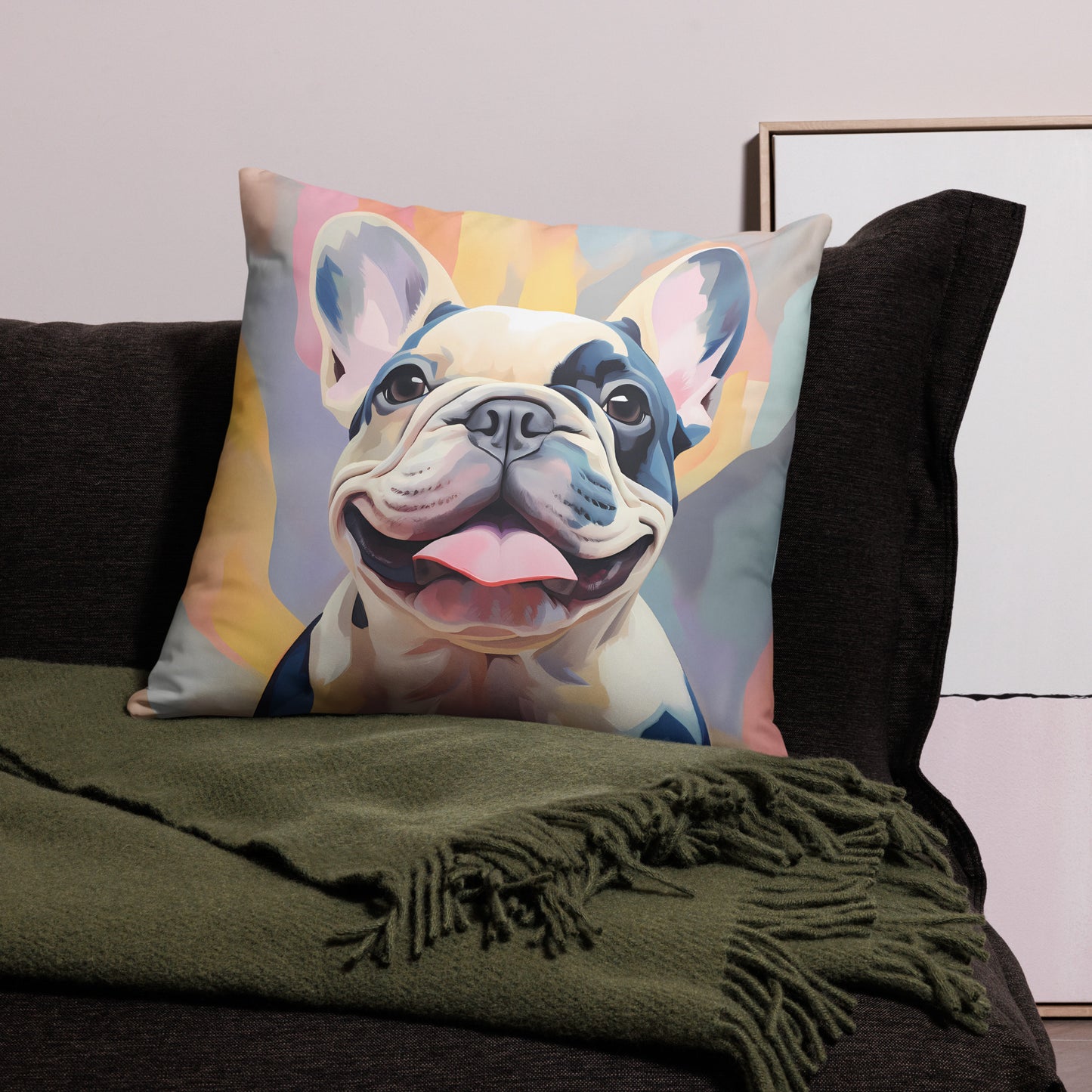 Watercolor Pied Pillow
