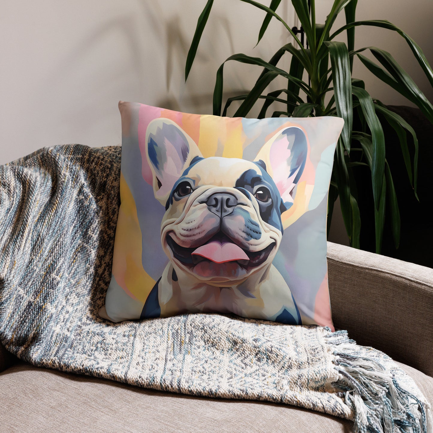 Watercolor Pied Pillow