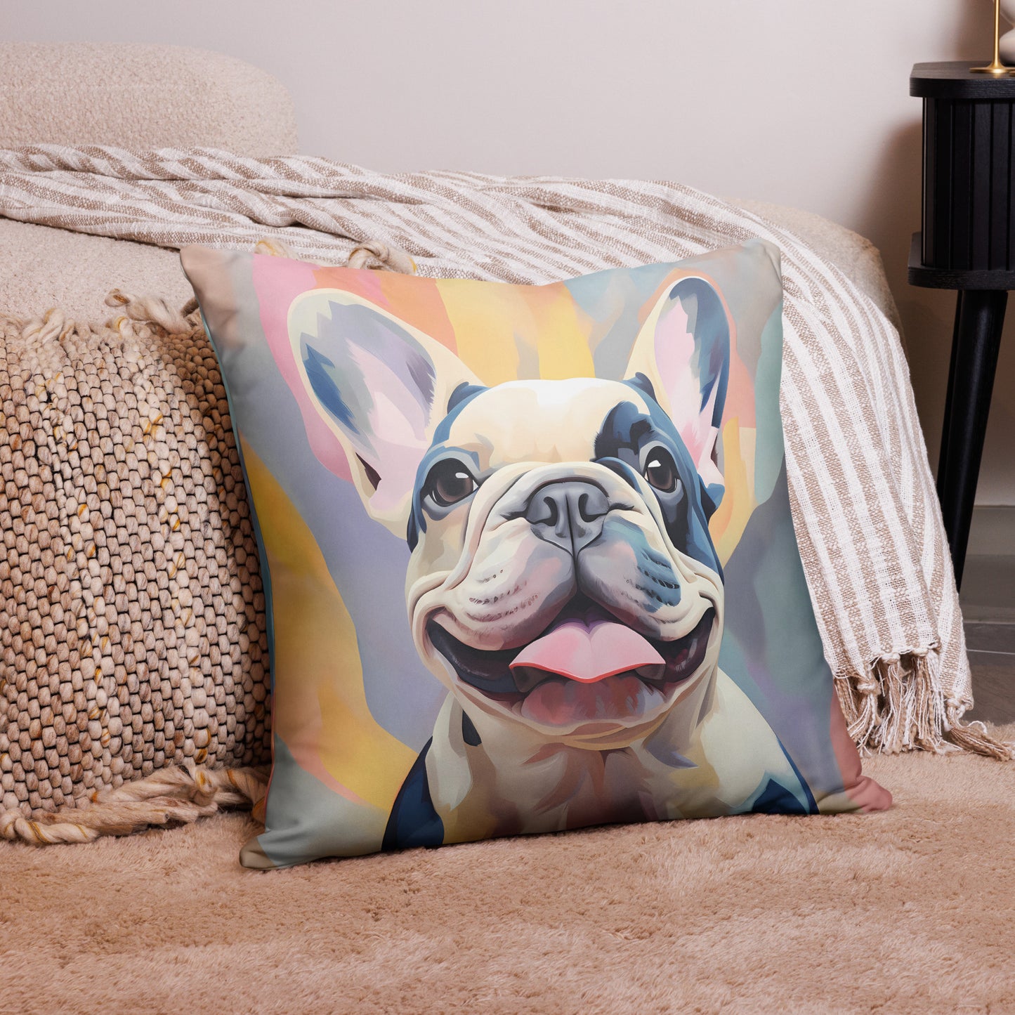 Watercolor Pied Pillow