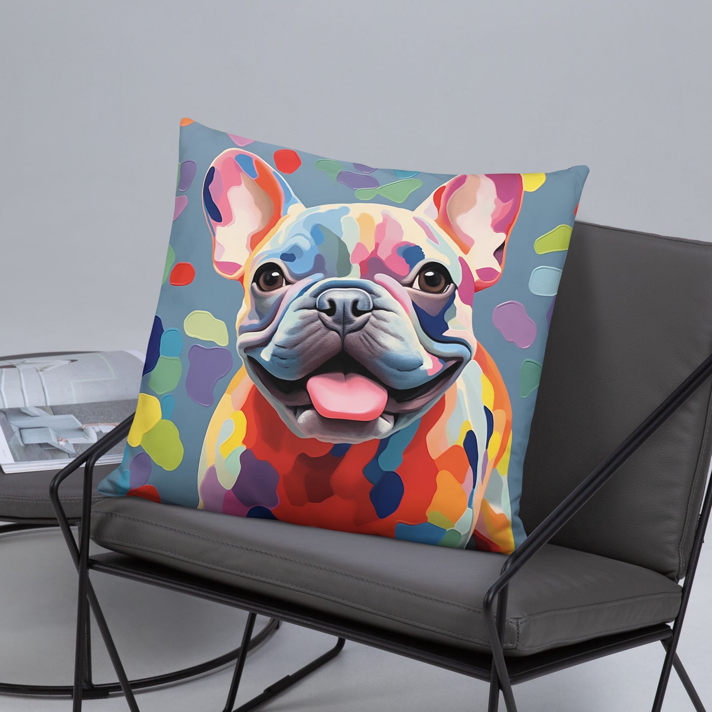 Painted Pal Frenchie Pillow