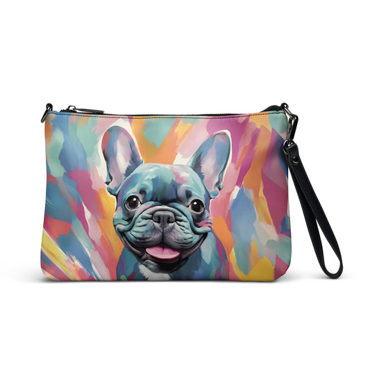 Watercolor Blue Crossbody Bag