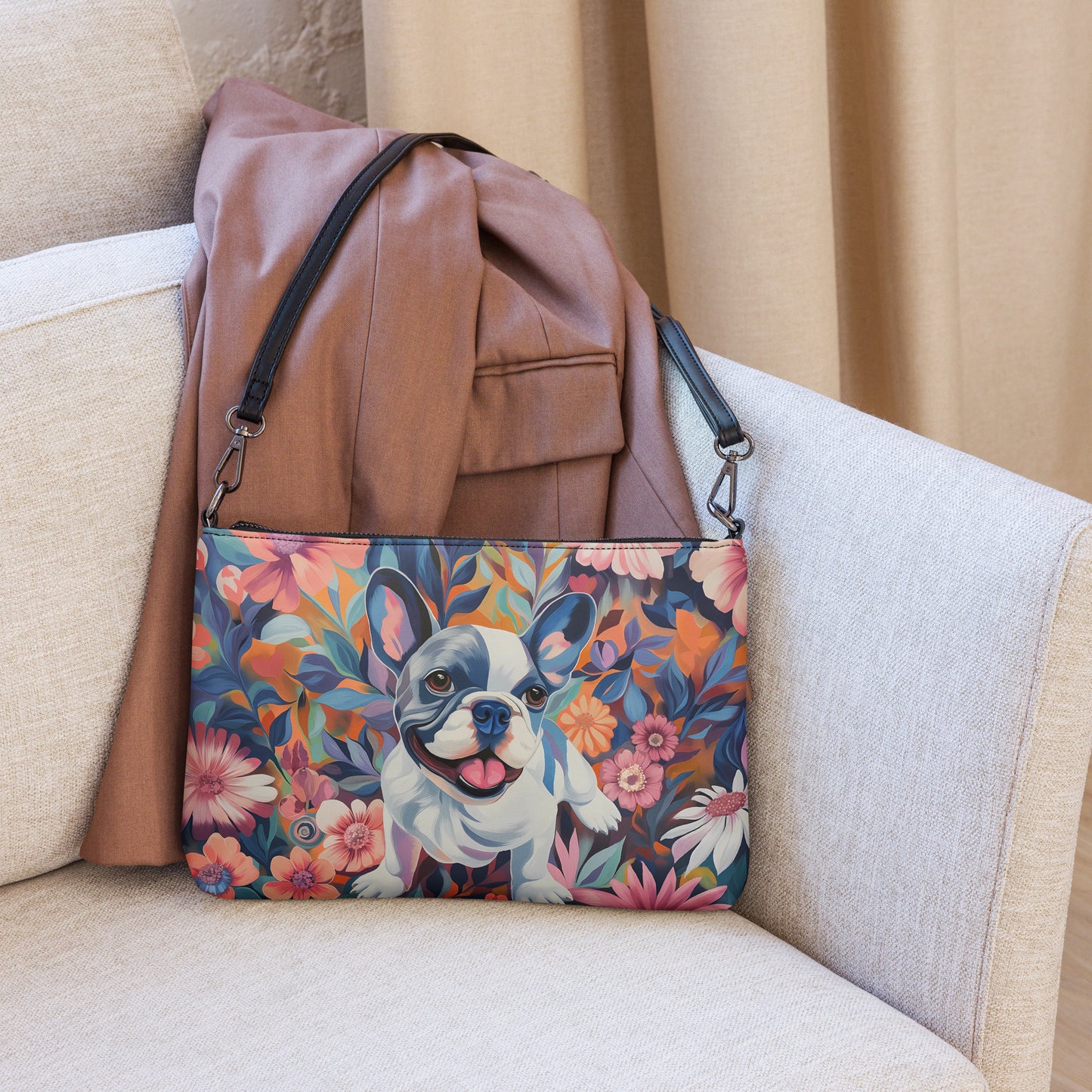 Flowers & Pied Crossbody bag