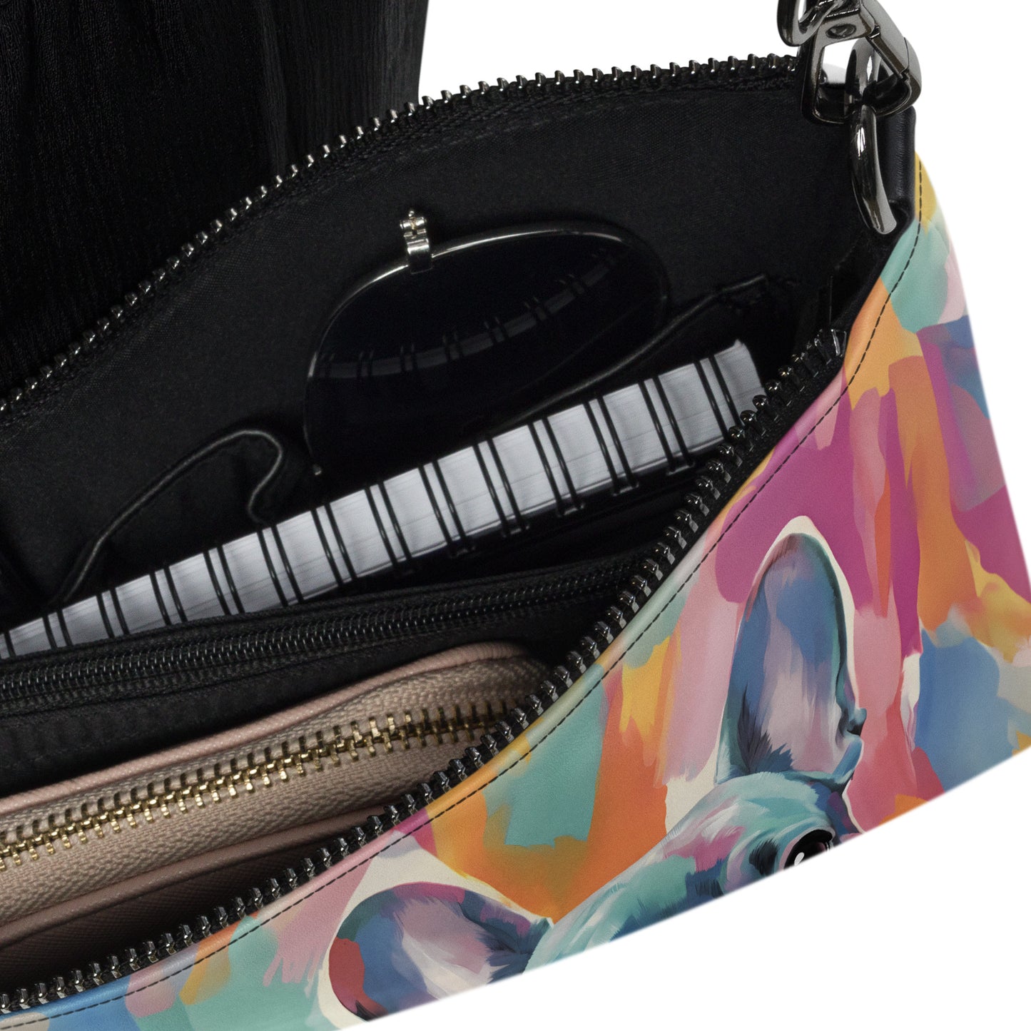 Watercolor Blue Crossbody Bag
