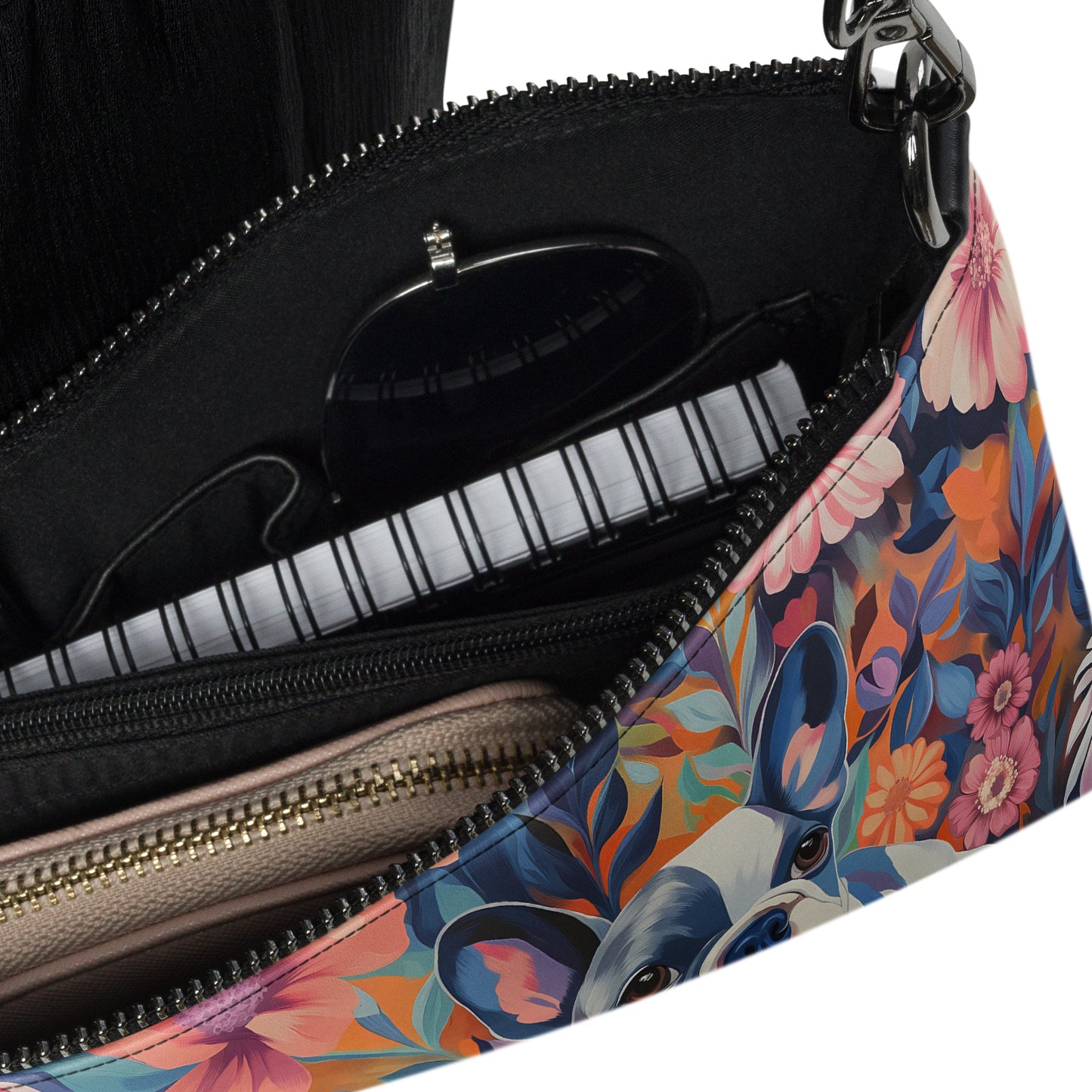 Flowers & Pied Crossbody bag
