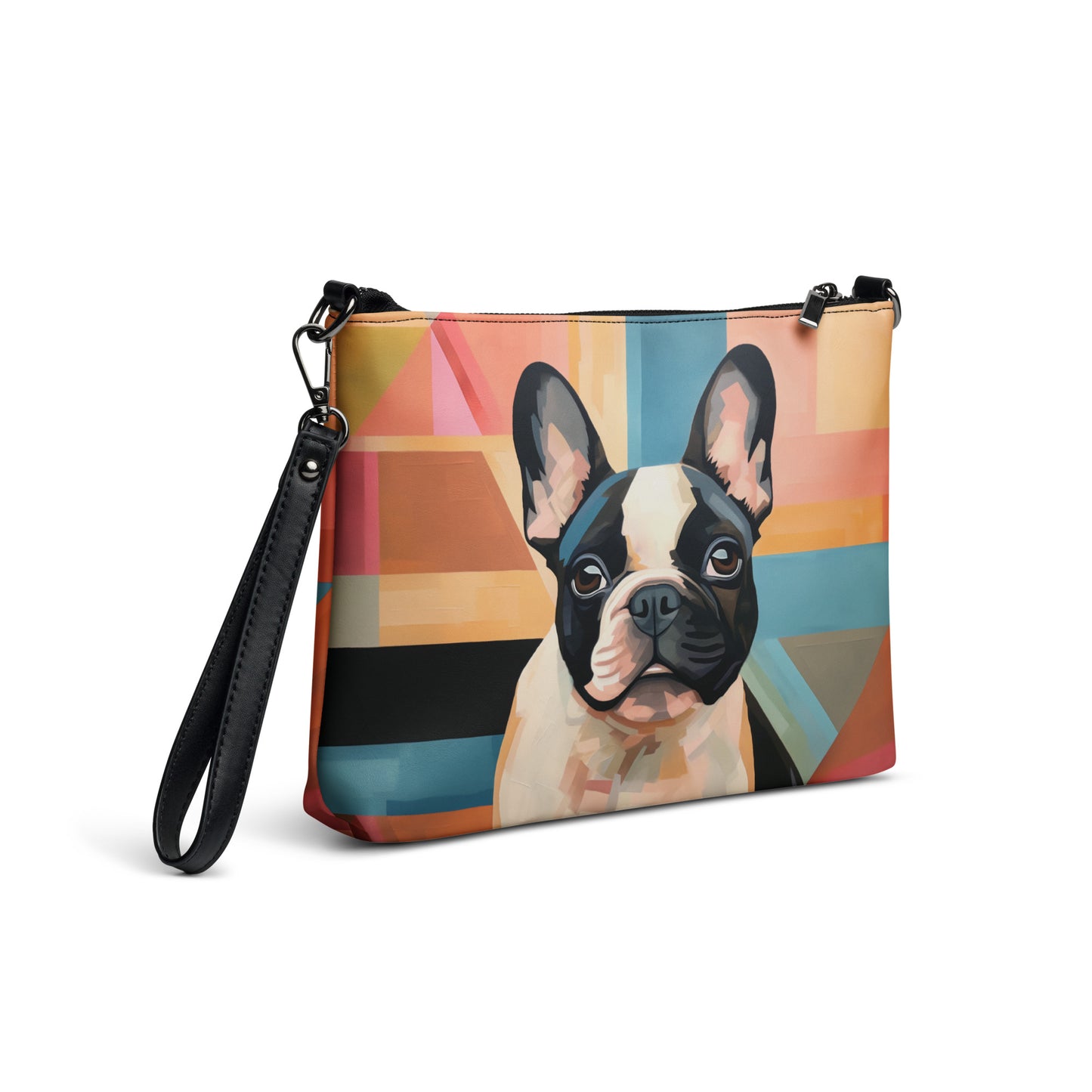 Earth Tone Pied Crossbody Bag