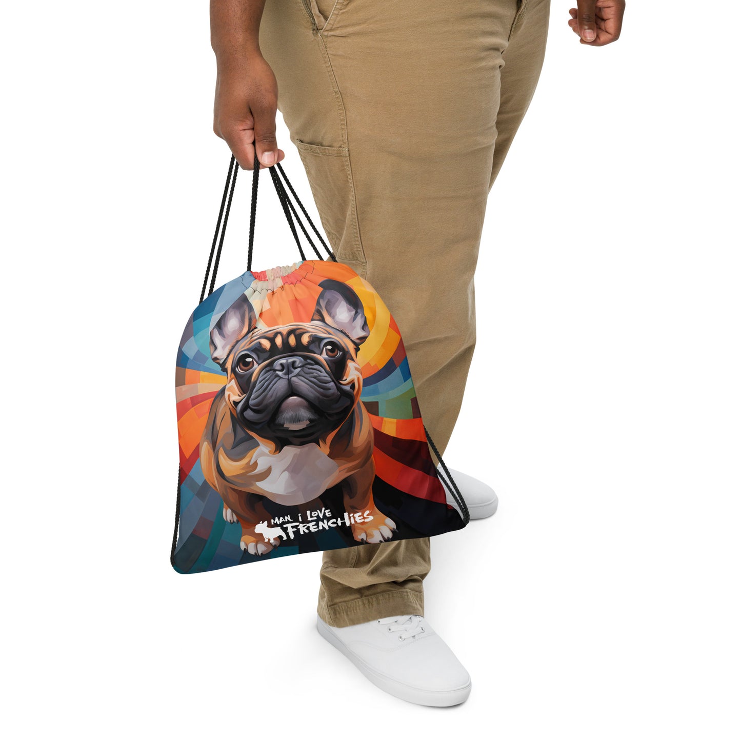 Fawn helix Drawstring bag