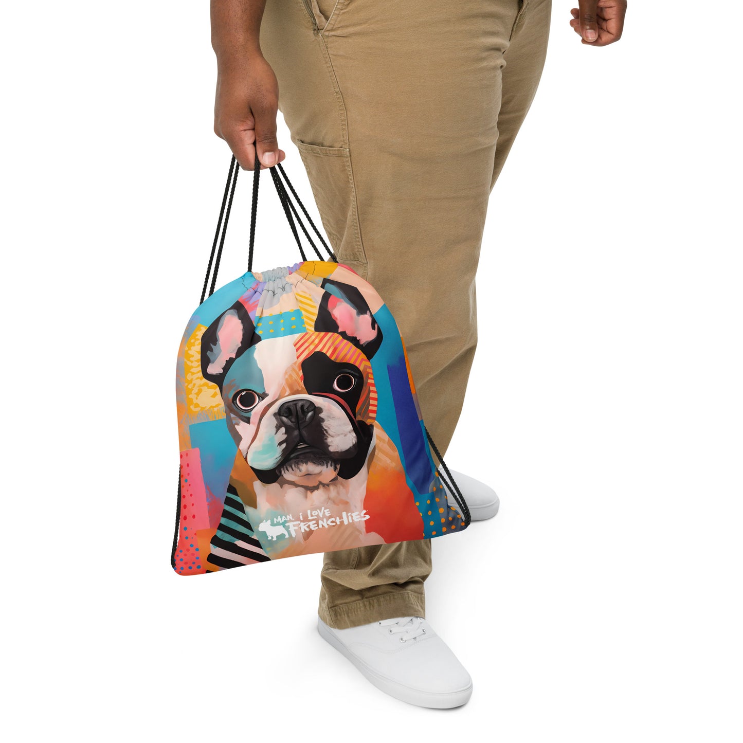 Patchy Pied Drawstring Bag