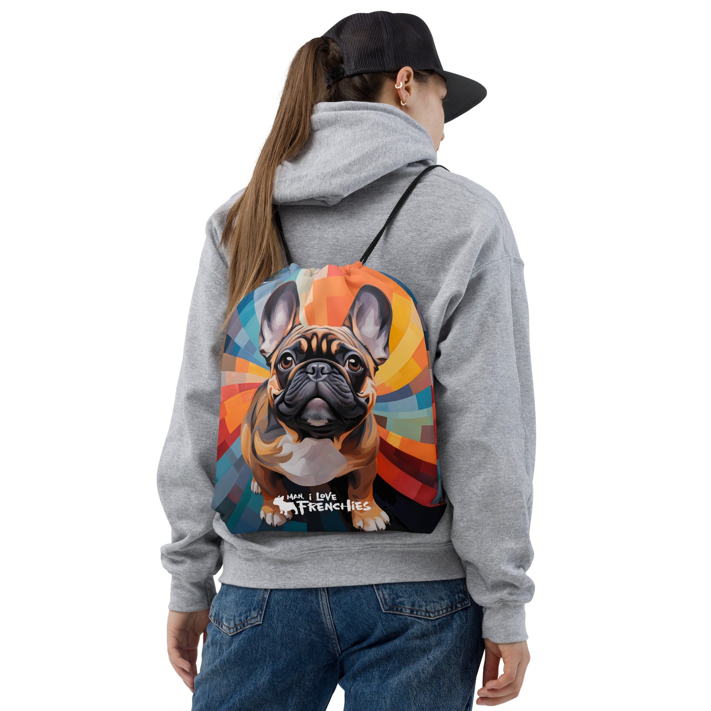 Fawn helix Drawstring bag