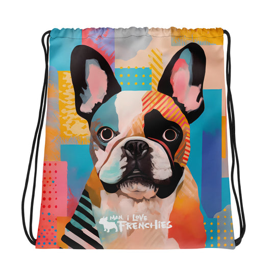Patchy Pied Drawstring Bag