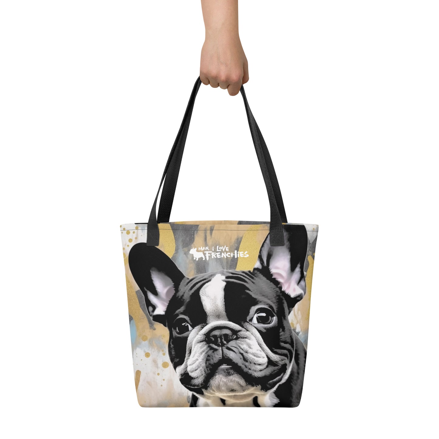 Gold Pied Tote Bag