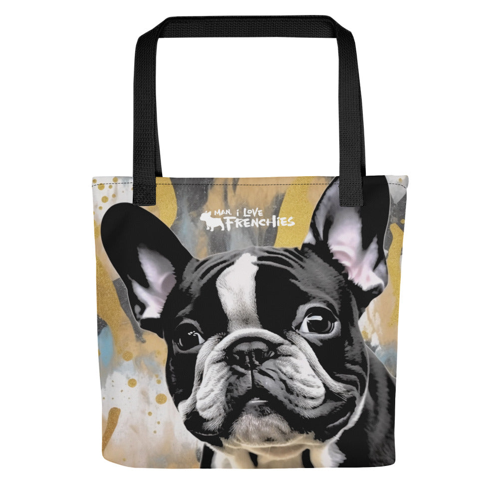 Gold Pied Tote Bag