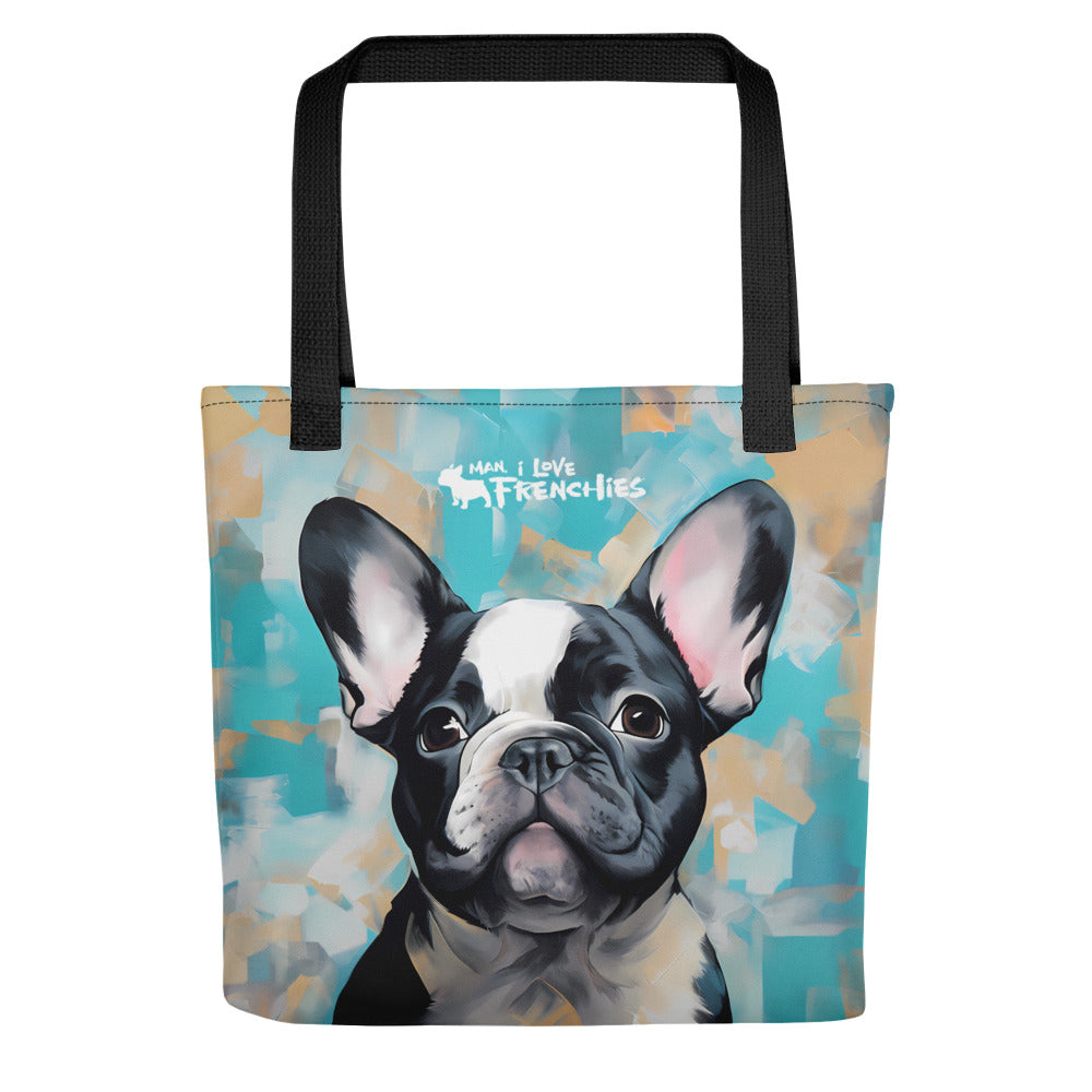 Blue Pied Tote Bag