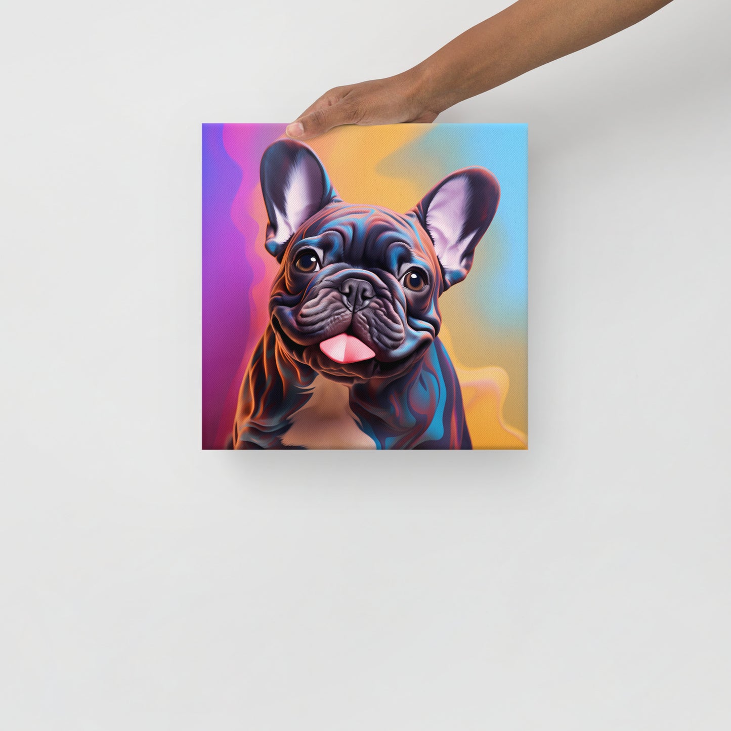 Frenchie's Gradient Grin - Canvas