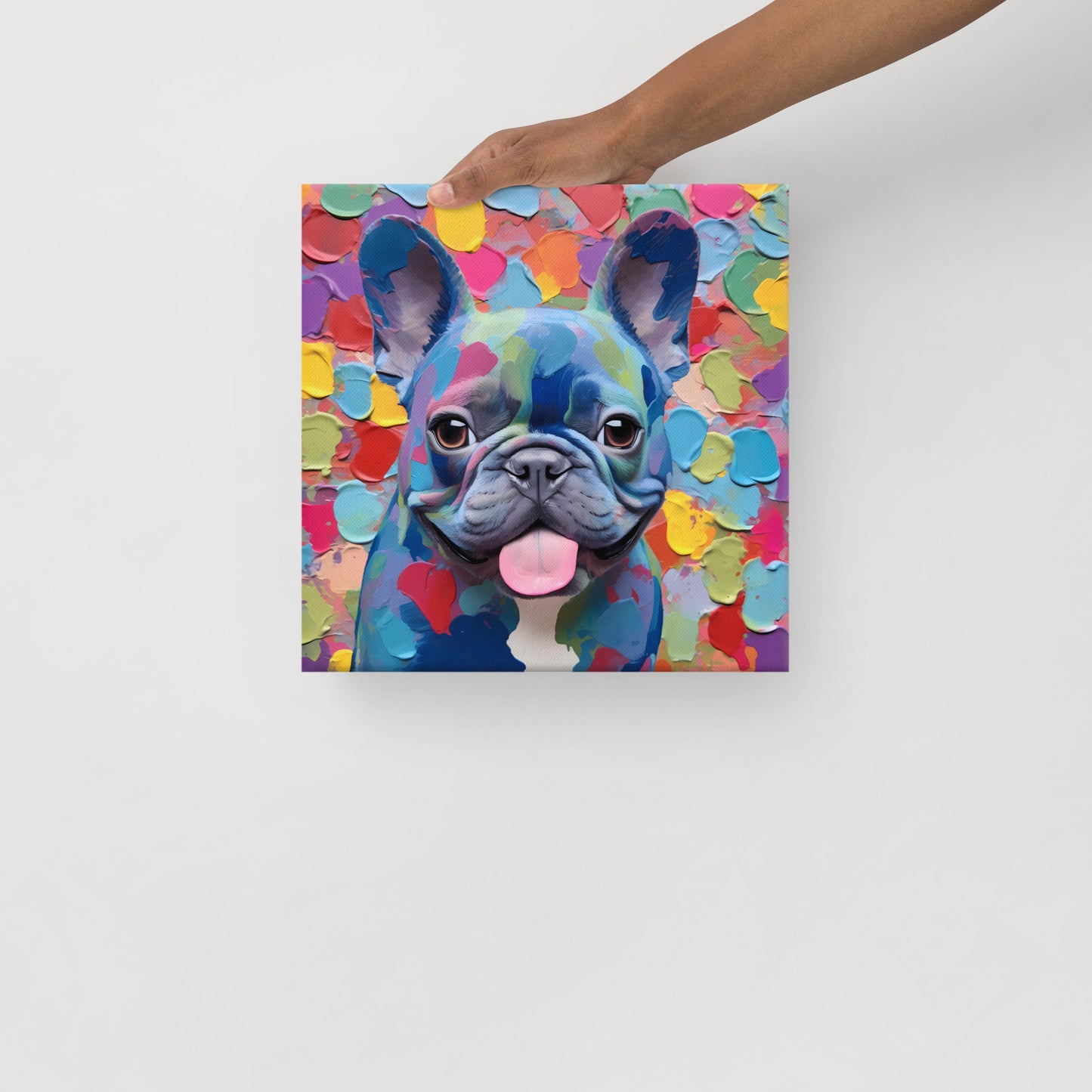 Spotty Blue Canvas