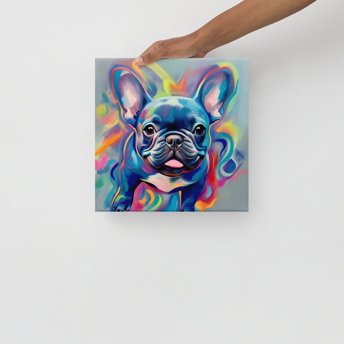 Graffiti Gusto: Bulldog's Burst - Canvas