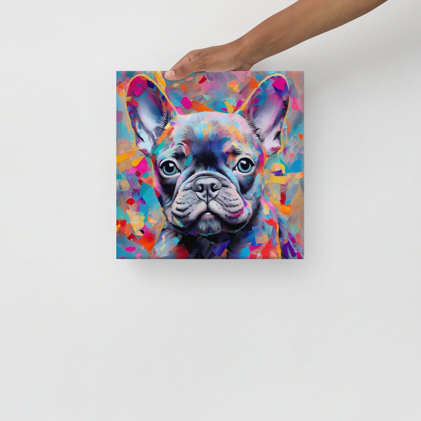 Abstract Azure Canvas Art