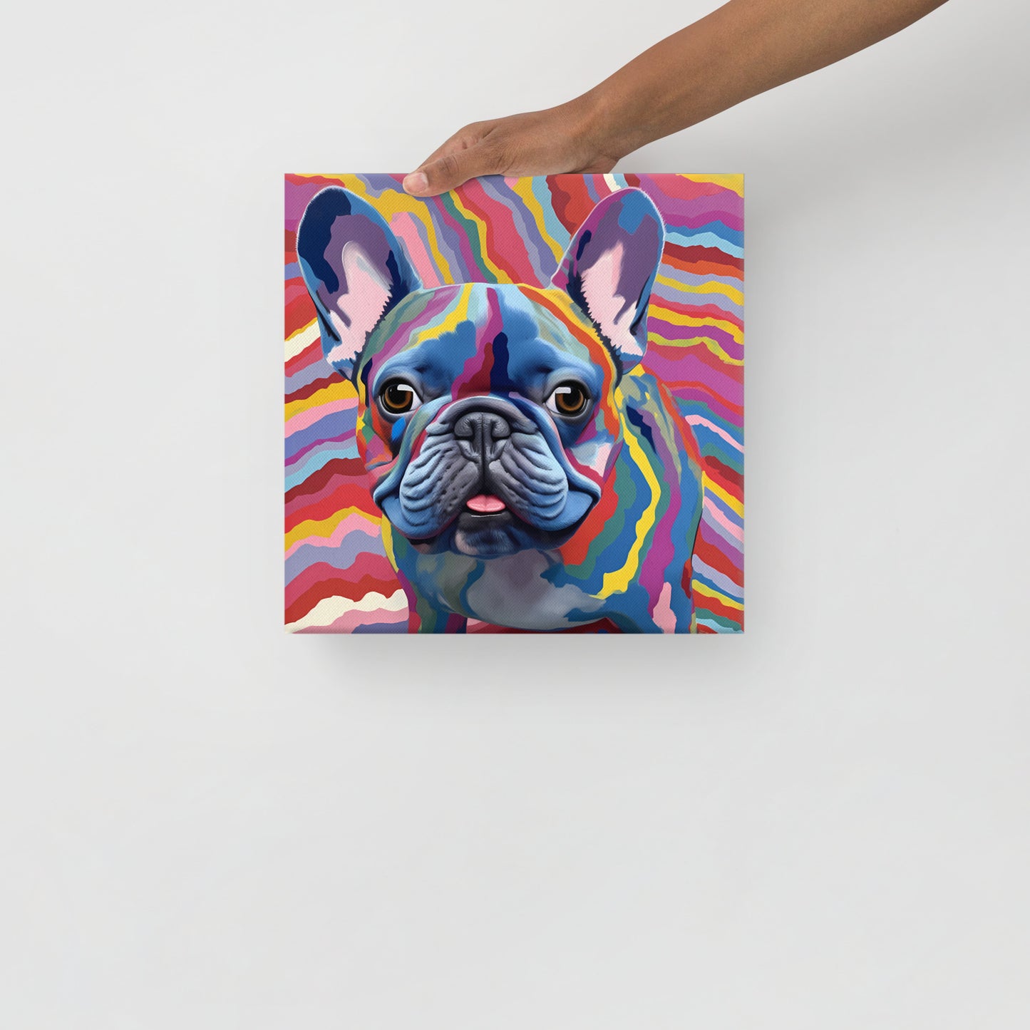 Psychedelic Pooch Canvas Art