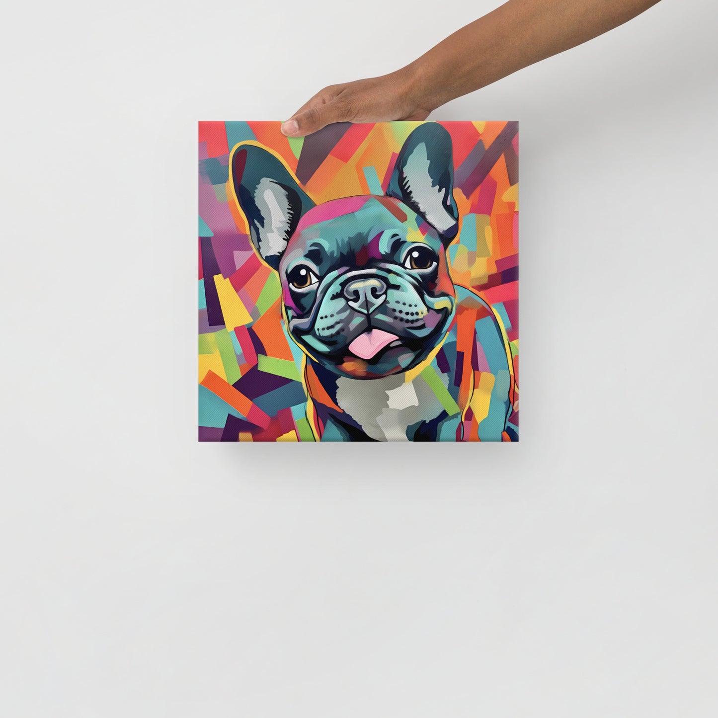 Neon Nuzzle Canvas Art