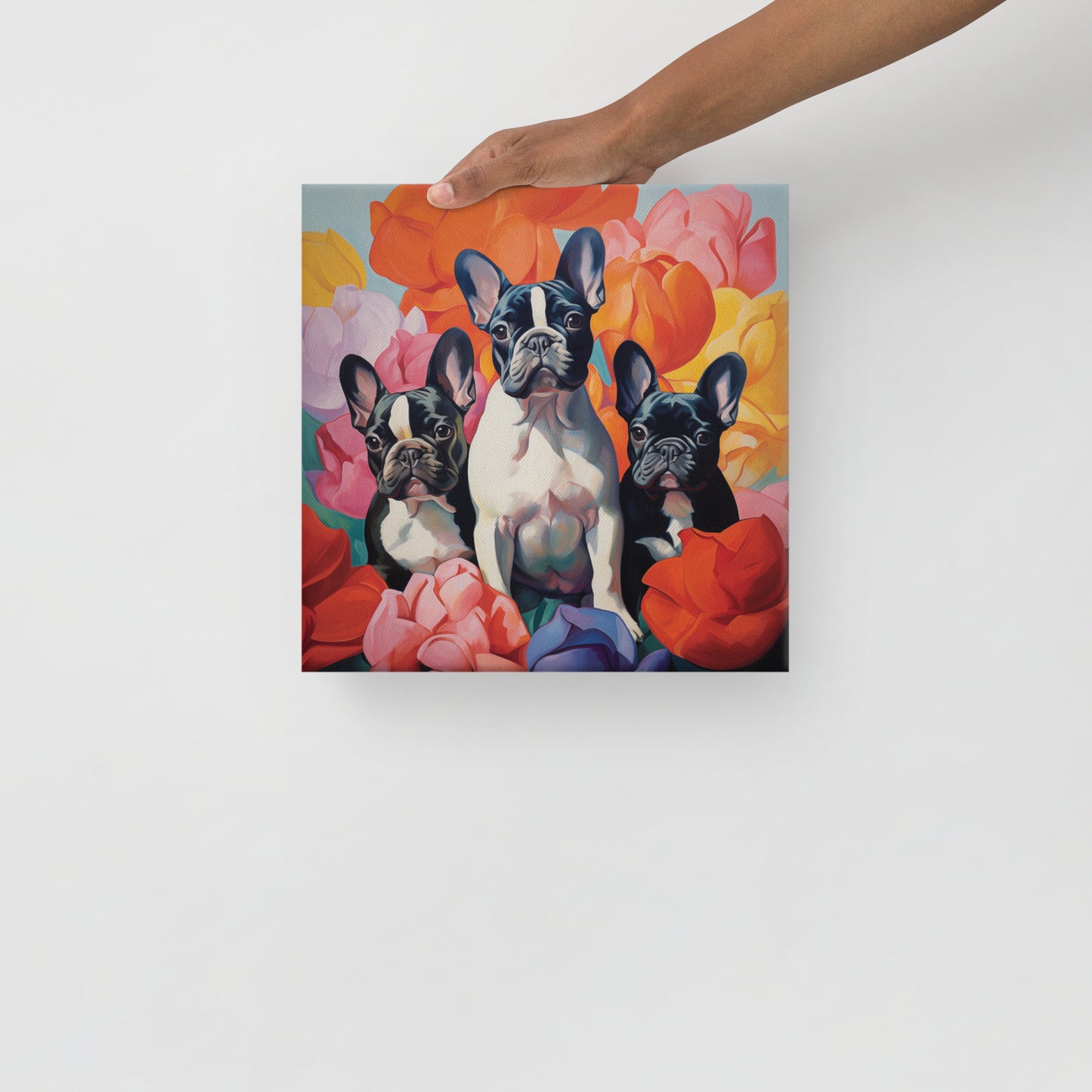 Three Flowers Canvas