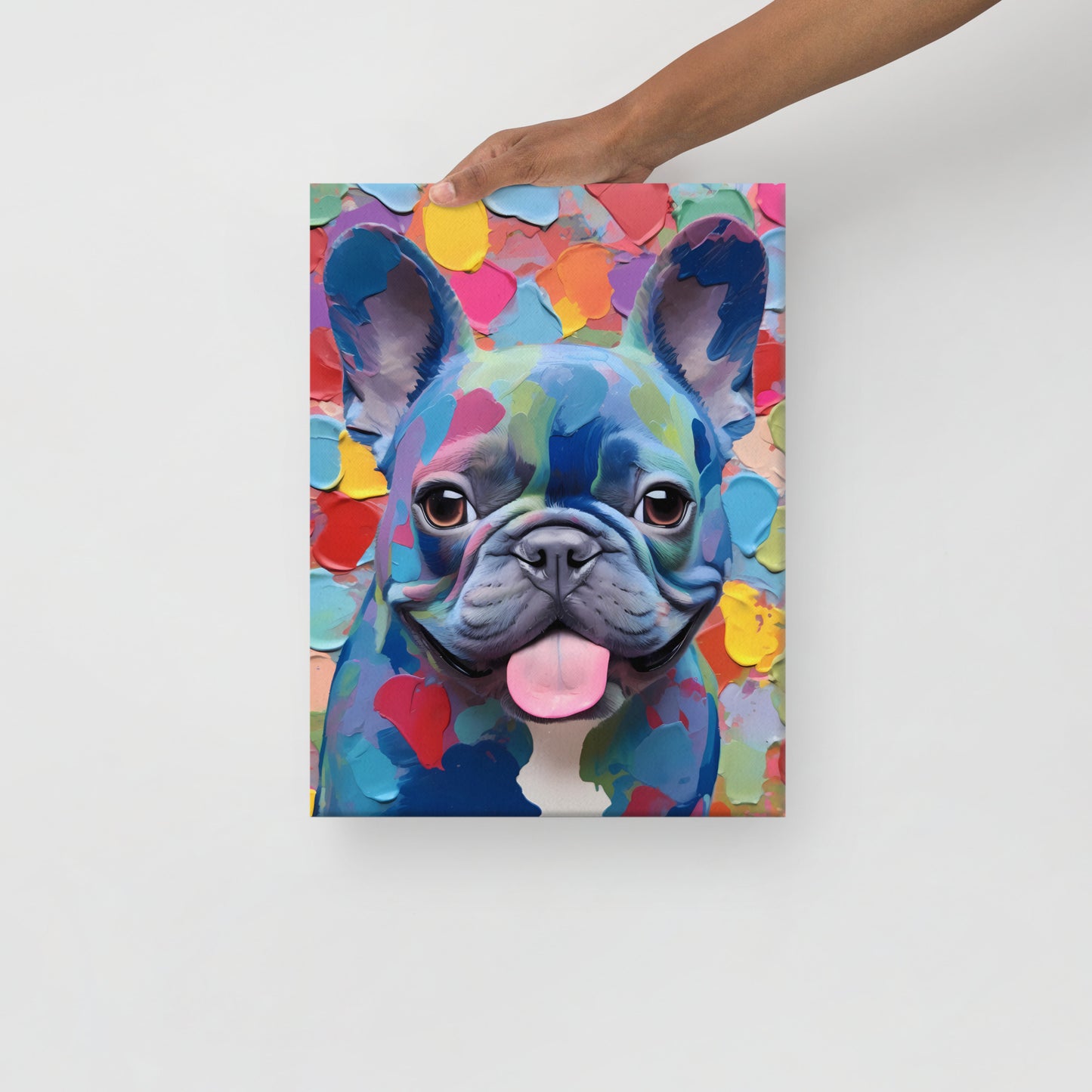 Spotty Blue Canvas