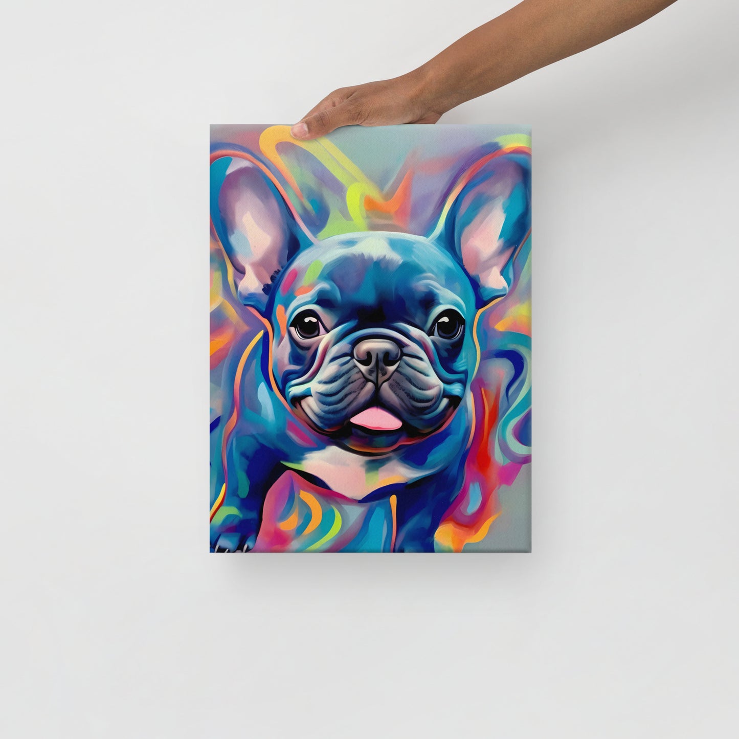 Graffiti Gusto: Bulldog's Burst - Canvas
