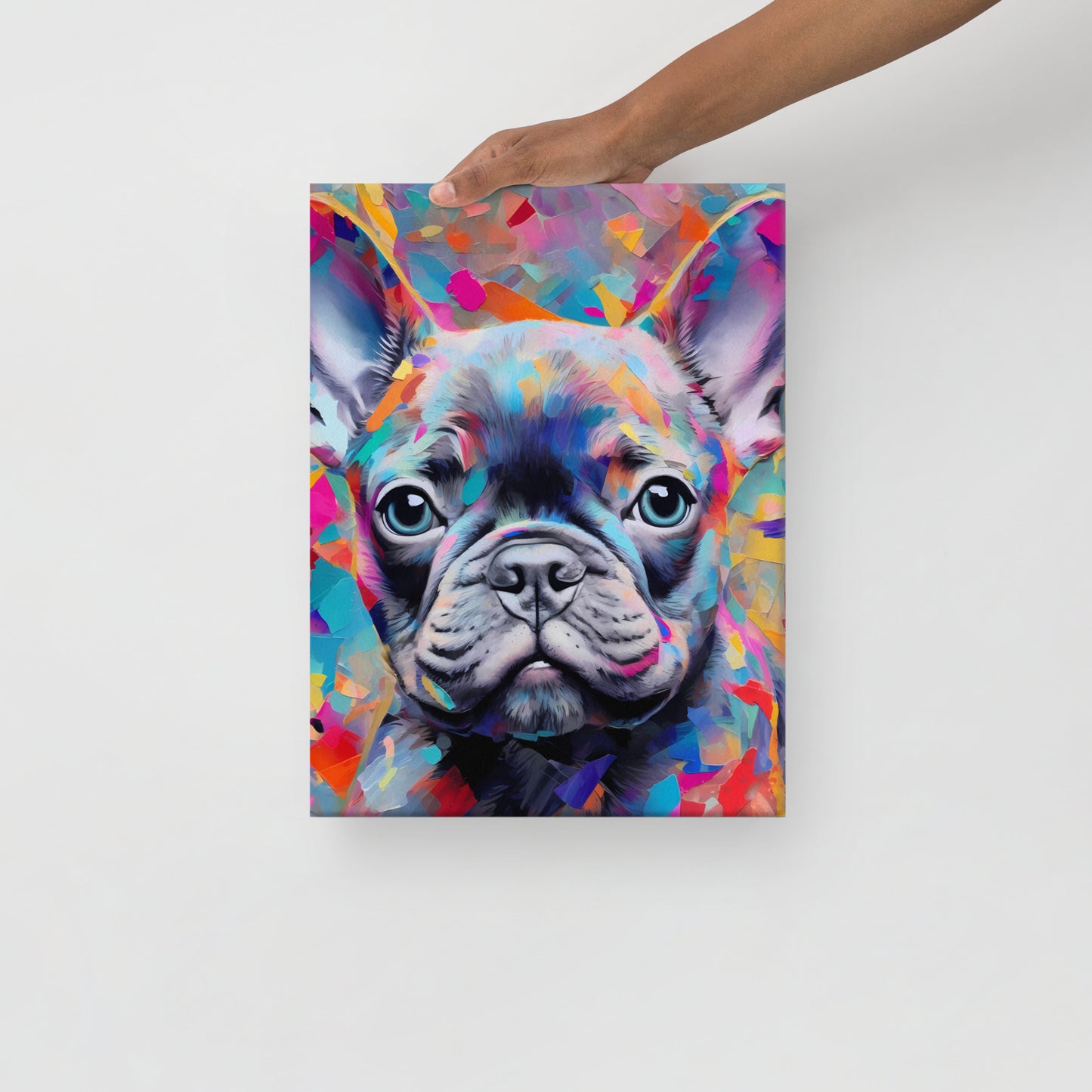 Abstract Azure Canvas Art