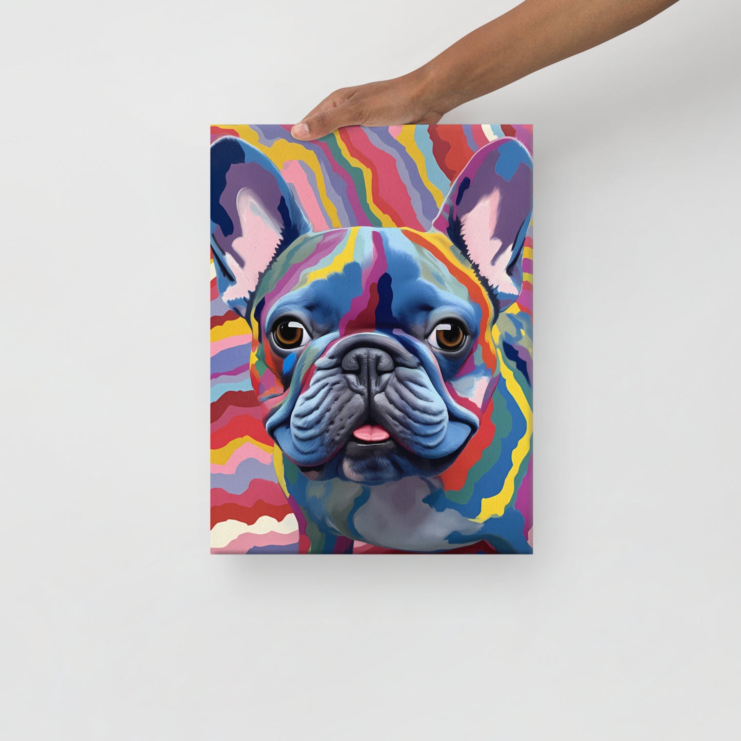 Psychedelic Pooch Canvas Art
