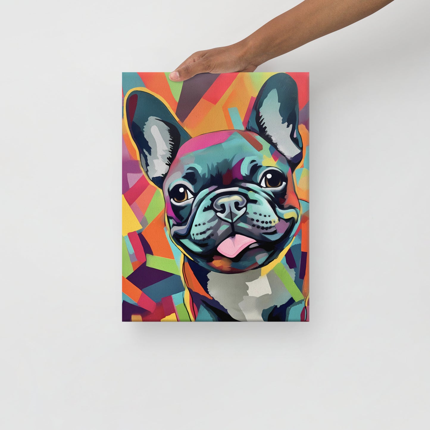 Neon Nuzzle Canvas Art