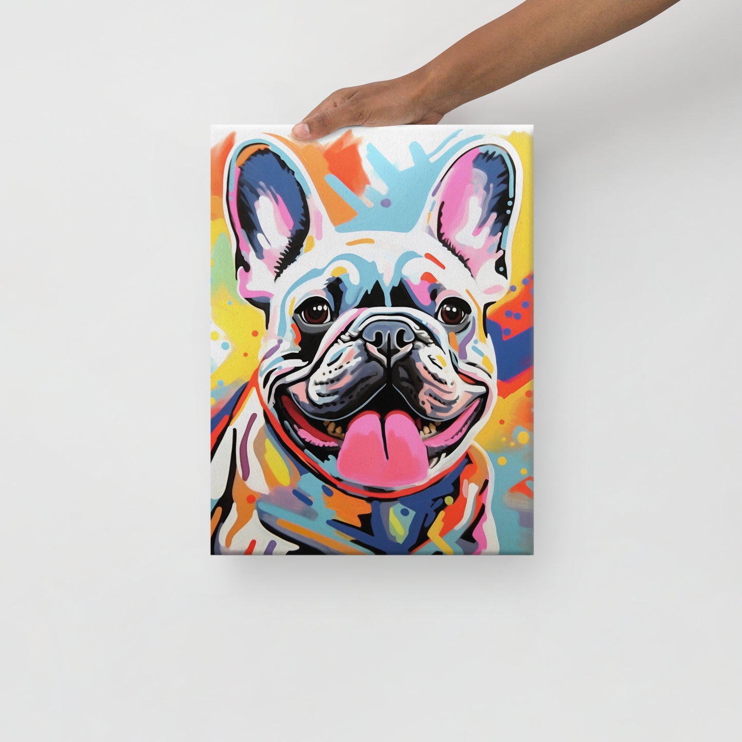 Splash of Pup Canvas Art