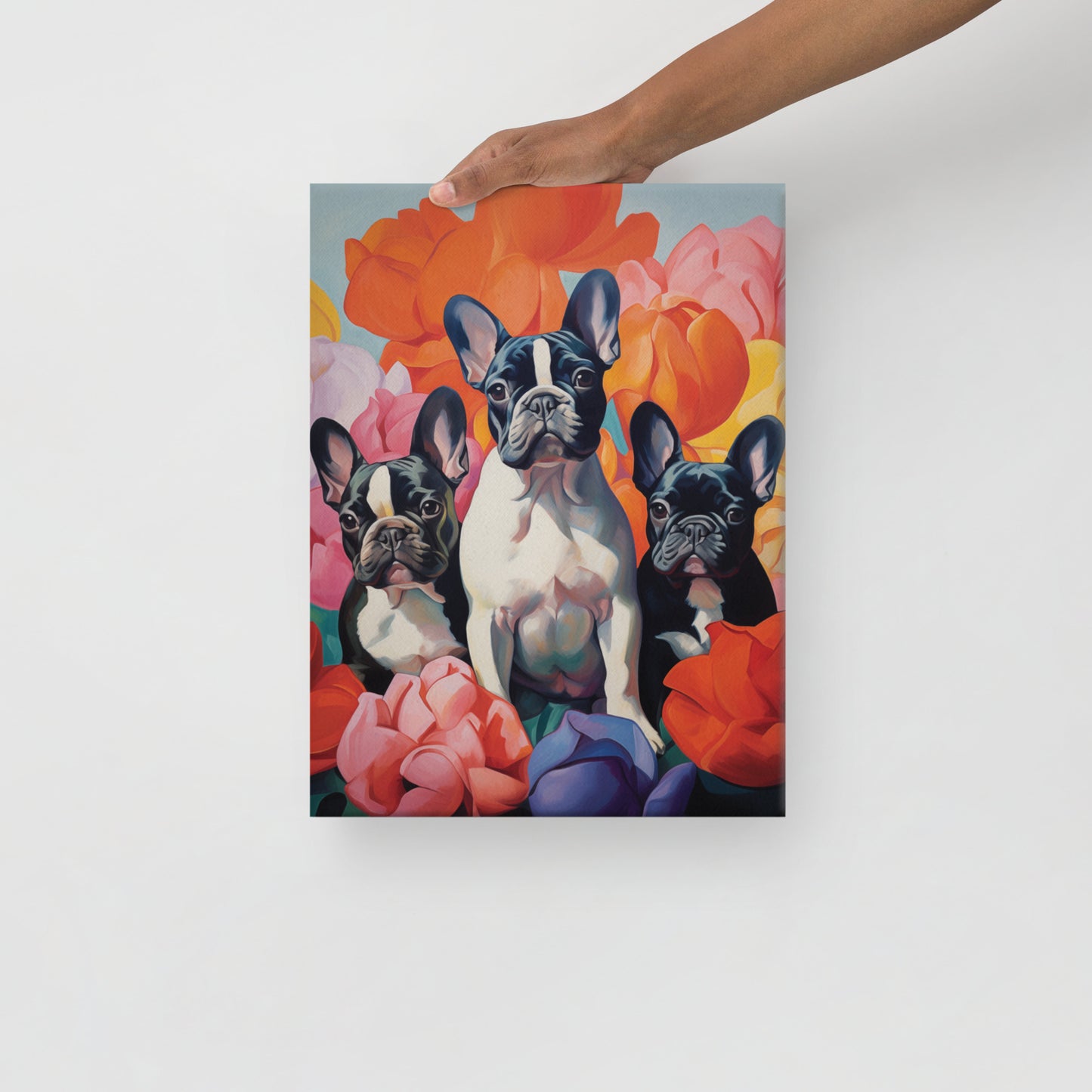 Three Flowers Canvas