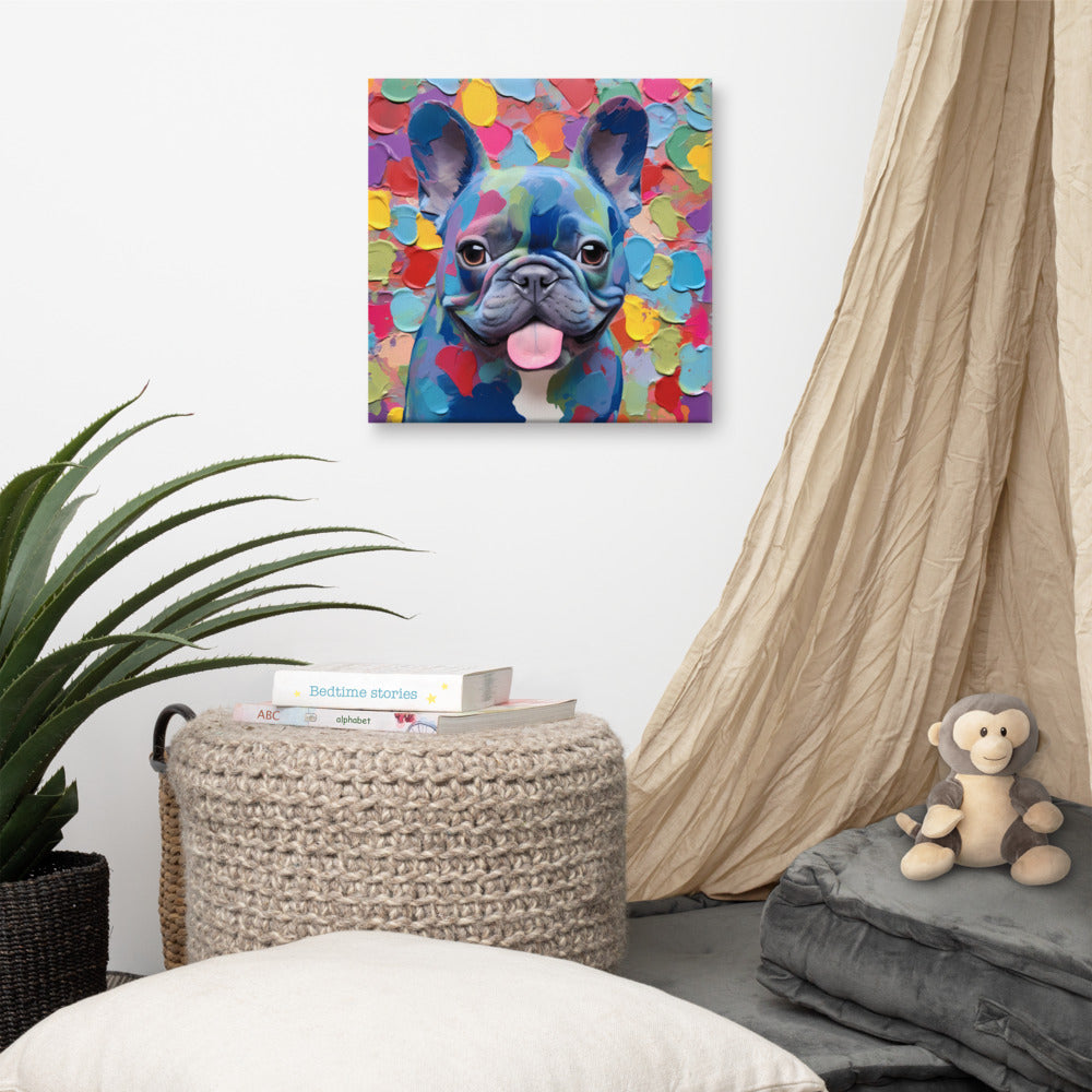 Spotty Blue Canvas