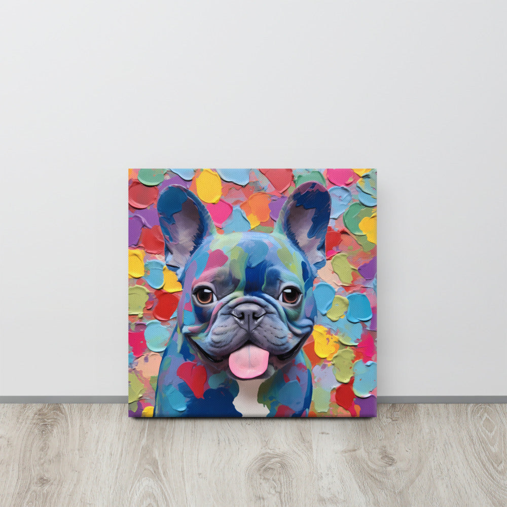 Spotty Blue Canvas