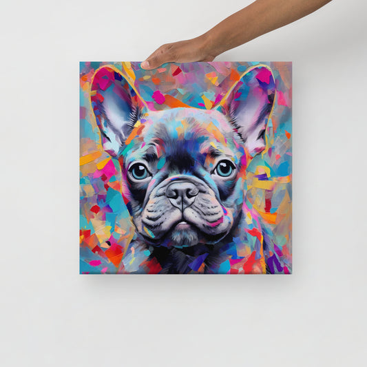 Abstract Azure Canvas Art