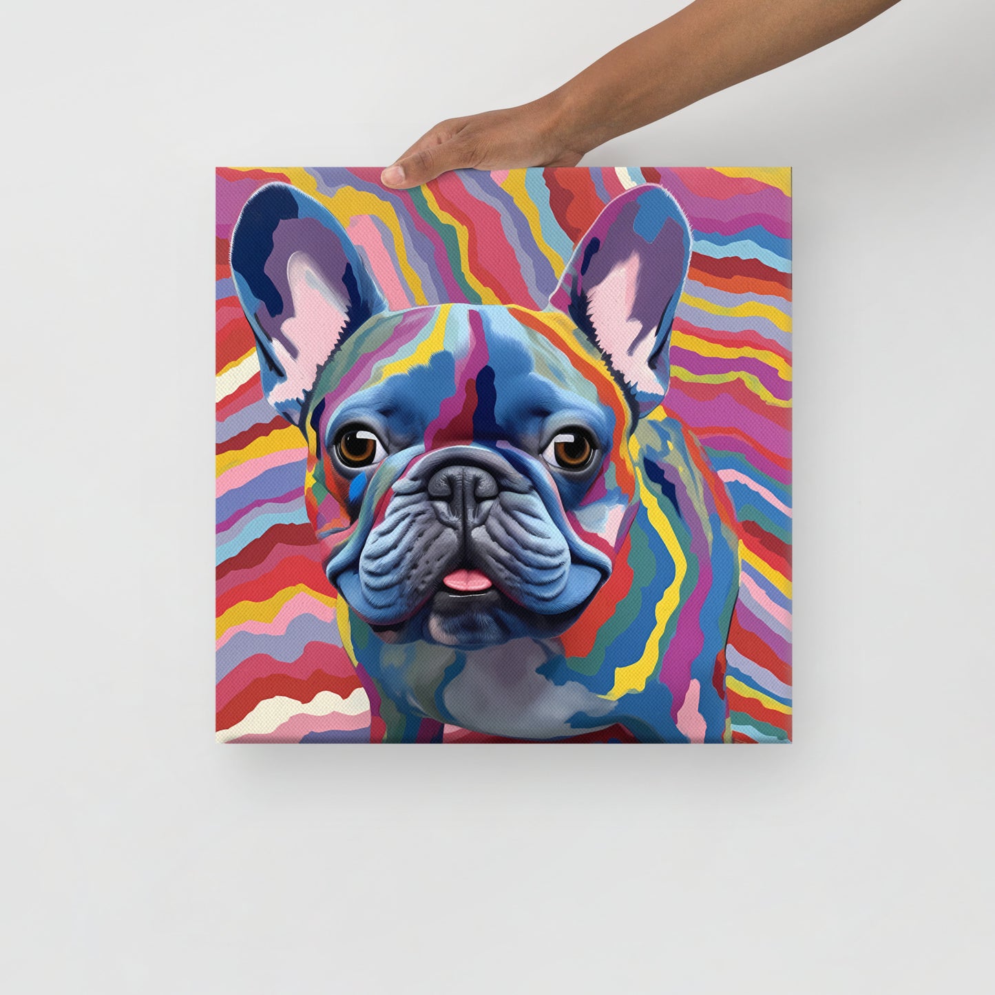 Psychedelic Pooch Canvas Art