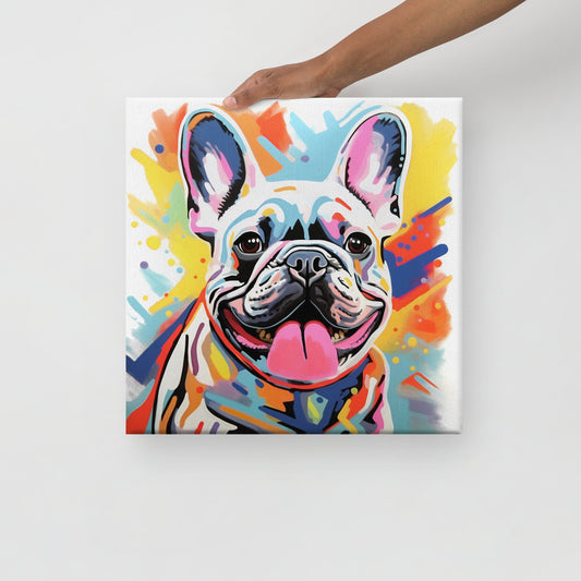 Splash of Pup Canvas Art