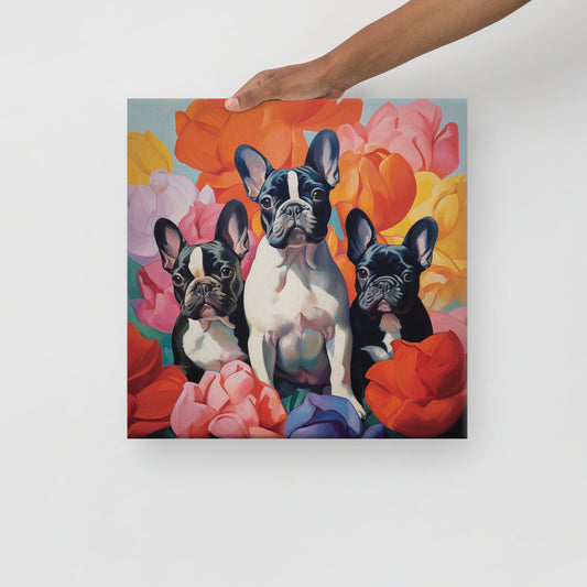 Three Flowers Canvas