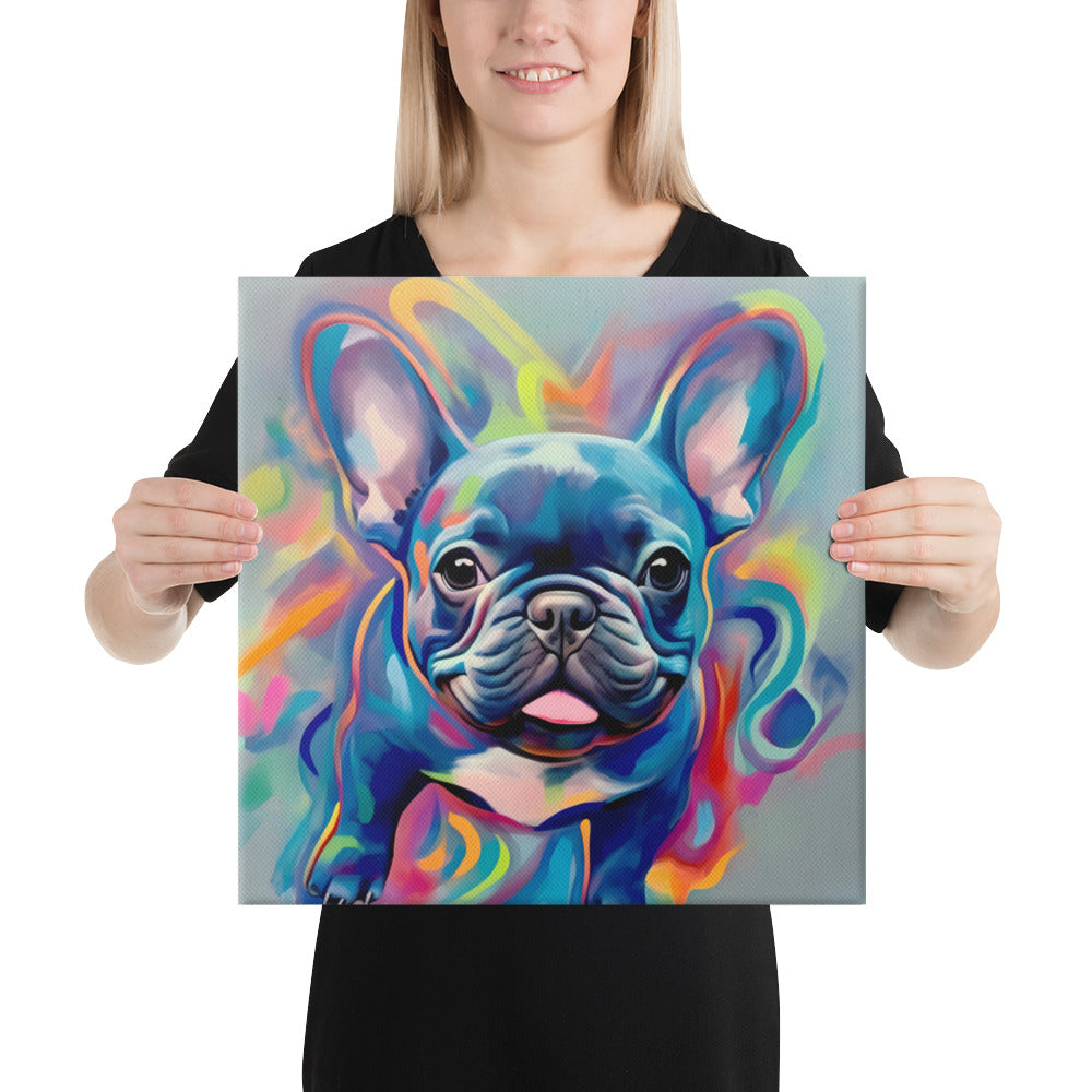 Graffiti Gusto: Bulldog's Burst - Canvas