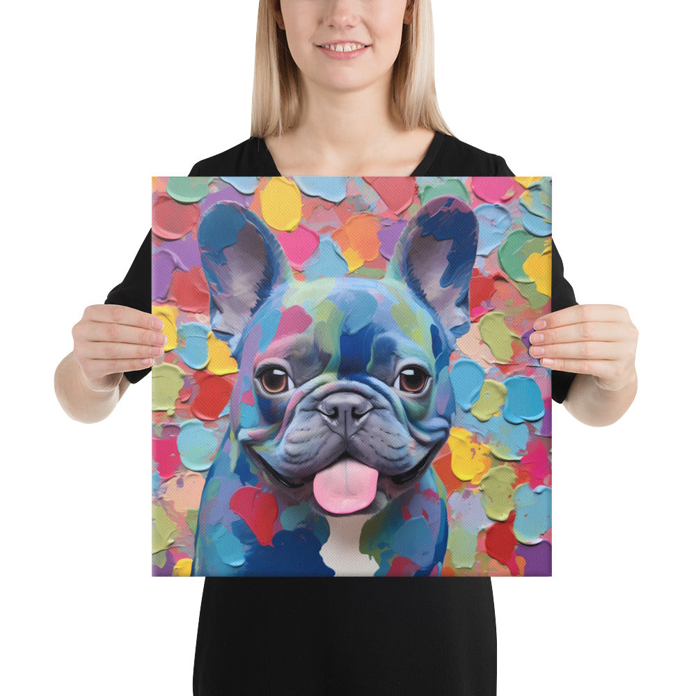 Spotty Blue Canvas