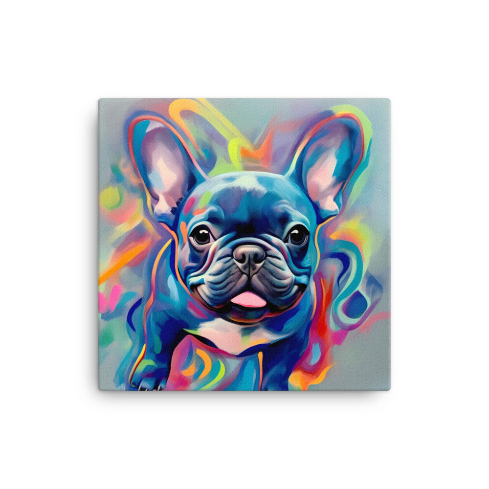 Graffiti Gusto: Bulldog's Burst - Canvas