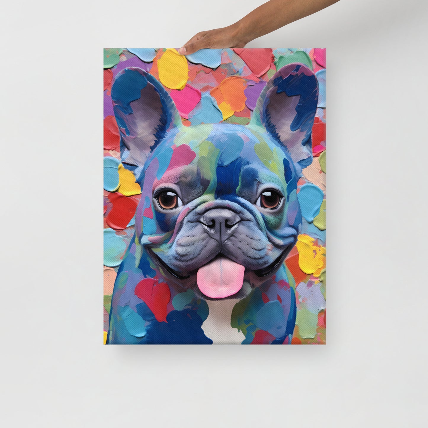 Spotty Blue Canvas
