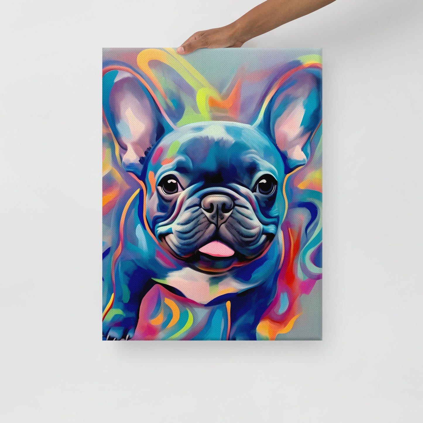 Graffiti Gusto: Bulldog's Burst - Canvas